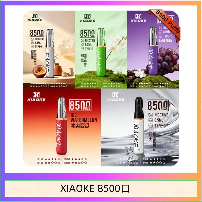 XIAOKE8500 梟客XIAOKE一次性電子菸拋棄式8500口